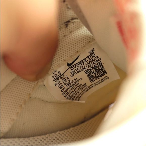 NIKE Men Size US10.5 Dunk Low Se Denim Orewood Sneakers Ivory Dv0834 Retro - Picture 6 of 14